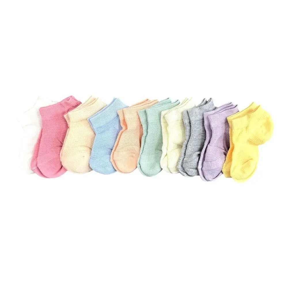 10 Pairs of Kids Low Cut Socks in Multi, Size 1-3Y​​